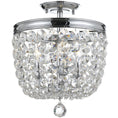 Load image into Gallery viewer, Crystorama - 783-CH-CL-S - Three Light Semi Flush Mount - Archer - Polished Chrome