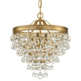 Load image into Gallery viewer, Crystorama - 130-VG - Three Light Mini Chandelier - Calypso - Vibrant Gold
