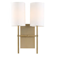 Load image into Gallery viewer, Crystorama - VER-242-AG - Two Light Wall Sconce - Veronica - Aged Brass