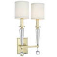 Load image into Gallery viewer, Crystorama - 8102-AG - Two Light Wall Sconce - Paxton - Aged Brass
