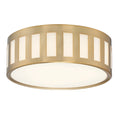 Load image into Gallery viewer, Crystorama - KEN-2203-VG - Three Light Flush Mount - Kendal - Vibrant Gold