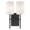 Load image into Gallery viewer, Crystorama - VER-242-BF - Two Light Wall Sconce - Veronica - Black Forged