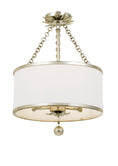 Load image into Gallery viewer, Crystorama - 513-SA_CEILING - Three Light Semi Flush Mount - Broche - Antique Silver