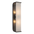Load image into Gallery viewer, Abbott 19-in Urban Bronze/Alabaster 2 Lights Wall/Vanity by Alora Lighting | WV327019UBAR | Alora Lighting