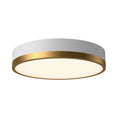 Load image into Gallery viewer, Adelaide 11-in Aged Gold/White LED Flush Mount by Alora Lighting | FM554211AGWH-5CCT | Alora Lighting