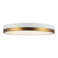 Load image into Gallery viewer, Adelaide 15-in Aged Gold/White LED Flush Mount by Alora Lighting | FM554215AGWH-5CCT | Alora Lighting