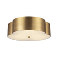 Load image into Gallery viewer, Adella 14-in Brushed Gold Socket Flush Mount by Alora Lighting | FM566314BG | Alora Lighting