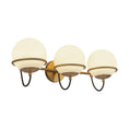 Load image into Gallery viewer, Alba 24-in Aged Brass/Opal Glass 3 Lights Wall Vanity by Alora Lighting | WV458324AGOP | Alora Lighting