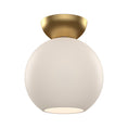 Load image into Gallery viewer, Arcadia Semi-Flush in Brushed Gold/Opal Glass Finish | Kuzco Lighting