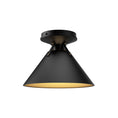 Load image into Gallery viewer, Archer 7-in Matte Black 1 Light Flush Mount by Alora Lighting | FM584507MB | Alora Lighting