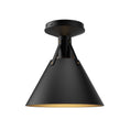 Load image into Gallery viewer, Archer 10-in Matte Black 1 Light Flush Mount by Alora Lighting | FM584811MB | Alora Lighting