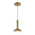 Load image into Gallery viewer, Arden 9-in Brushed Gold/Opal Glass LED Pendant by Alora Lighting | PD616109BGOP-UNV | Alora Lighting