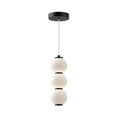 Load image into Gallery viewer, Bijou 7-in Matte Black/Opal Matte Glass LED Pendant by Alora Lighting | PD530313MBOP-UNV | Alora Lighting