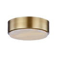 Load image into Gallery viewer, Blanco 8-in Vintage Brass/Alabaster LED Flush Mount by Alora Lighting | FM325108VBAR-5CCT | Alora Lighting