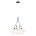 Load image into Gallery viewer, Bolla LED Chandelier in Black/Opal Glass Finish | Kuzco Lighting
