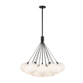 Load image into Gallery viewer, Bolla LED Chandelier in Black/Opal Glass Finish | Kuzco Lighting