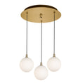 Load image into Gallery viewer, Bolla Pendant in Brushed Gold/Opal Glass Finish | Kuzco Lighting