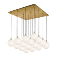 Load image into Gallery viewer, Bolla Pendant in Brushed Gold/Opal Glass Finish | Kuzco Lighting