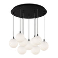Load image into Gallery viewer, Bolla Pendant in Black/Opal Glass Finish | Kuzco Lighting