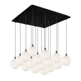Load image into Gallery viewer, Bolla Pendant in Black/Opal Glass Finish | Kuzco Lighting