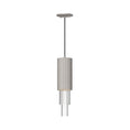 Load image into Gallery viewer, Bordeaux 4-in Brushed Nickel/Clear Ribbed Glass LED Pendant by Alora Lighting | PD502204BNCR | Alora Lighting