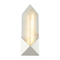 Load image into Gallery viewer, Caesar 12-in Polished Nickel/Alabaster LED Wall/Vanity by Alora Lighting | WV323112PNAR | Alora Lighting