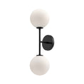 Load image into Gallery viewer, Cassia 6-in Matte Black/Opal Matte Glass 2 Lights Wall/Vanity by Alora Lighting | WV549220MBOP | Alora Lighting