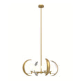 Load image into Gallery viewer, Celeste Vintage Brass 4 Lights Chandelier by Alora Lighting | CH351204VB | Alora Lighting