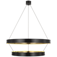 Load image into Gallery viewer, Connery 40" Two-Tier Ring Chandelier