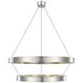 Load image into Gallery viewer, Connery 40" Two-Tier Ring Chandelier