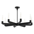 Load image into Gallery viewer, Claire 32-in Matte Black 8 Lights Chandelier by Alora Lighting | CH607232MB | Alora Lighting