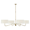 Load image into Gallery viewer, Canto Grande Four Arm Chandelier brass