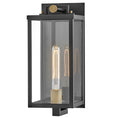Load image into Gallery viewer, Catalina Outdoor Wall Sconce - Black/Burnished Bronze