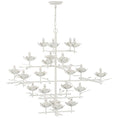 Load image into Gallery viewer, Clementine Tiered Entry Chandelier plaster white