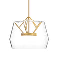 Load image into Gallery viewer, Deco LED Pendant in Clear/Brushed Gold Finish | Kuzco Lighting