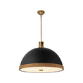 Load image into Gallery viewer, Doral 24-in Matte Black/Vintage Brass 3 Lights Pendant by Alora Lighting | PD331024MBVB | Alora Lighting