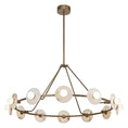 Load image into Gallery viewer, Dahlia LED Chandelier Brass