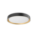 Load image into Gallery viewer, Essex LED Flush Mount in Black/Gold Finish | Kuzco Lighting