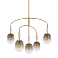 Load image into Gallery viewer, Harvey Chandelier by Troy Lighting in Patina Brass Finish