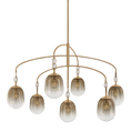 Load image into Gallery viewer, Harvey Chandelier by Troy Lighting in Patina Brass Finish