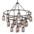 Load image into Gallery viewer, Gotham Chandelier by Troy Lighting - Aged Pewter Finish