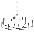 Load image into Gallery viewer, NORMAN Chandelier by Troy Lighting - Forged Iron Finish