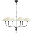 Load image into Gallery viewer, Griffin Extra Large Tail Chandelier bronze