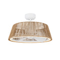 Load image into Gallery viewer, Isla LED Ceiling Fan in White/Braided Rope Finish | Kuzco Lighting