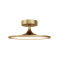 Load image into Gallery viewer, Issa 12-in Brushed Gold LED Semi Flush Mount by Alora Lighting | SF418012BG-UNV | Alora Lighting