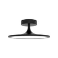 Load image into Gallery viewer, Issa 12-in Matte Black LED Semi Flush Mount by Alora Lighting | SF418012MB-UNV | Alora Lighting