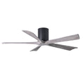 Load image into Gallery viewer, Irene Hugger 5-Blade Ceiling Fan - Matte Black Finish with Barn Wood Blades