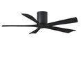 Load image into Gallery viewer, Irene Hugger 5-Blade Ceiling Fan - Matte Black Finish with Matte Black Blades