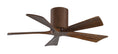 Load image into Gallery viewer, Irene Hugger 5-Blade Ceiling Fan - Walnut Finish with Walnut Blades