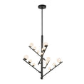 Load image into Gallery viewer, Cypress LED Chandelier in Black/Opal Glass Finish | Kuzco Lighting